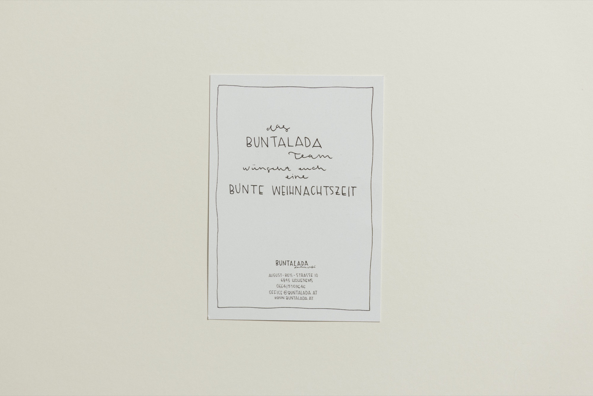 Buntalada Weihnachtskarten